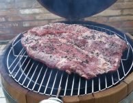 Primo Brisket nel Barrel Smoker