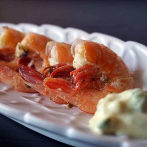 gamberoni alla griglia agli agrumi