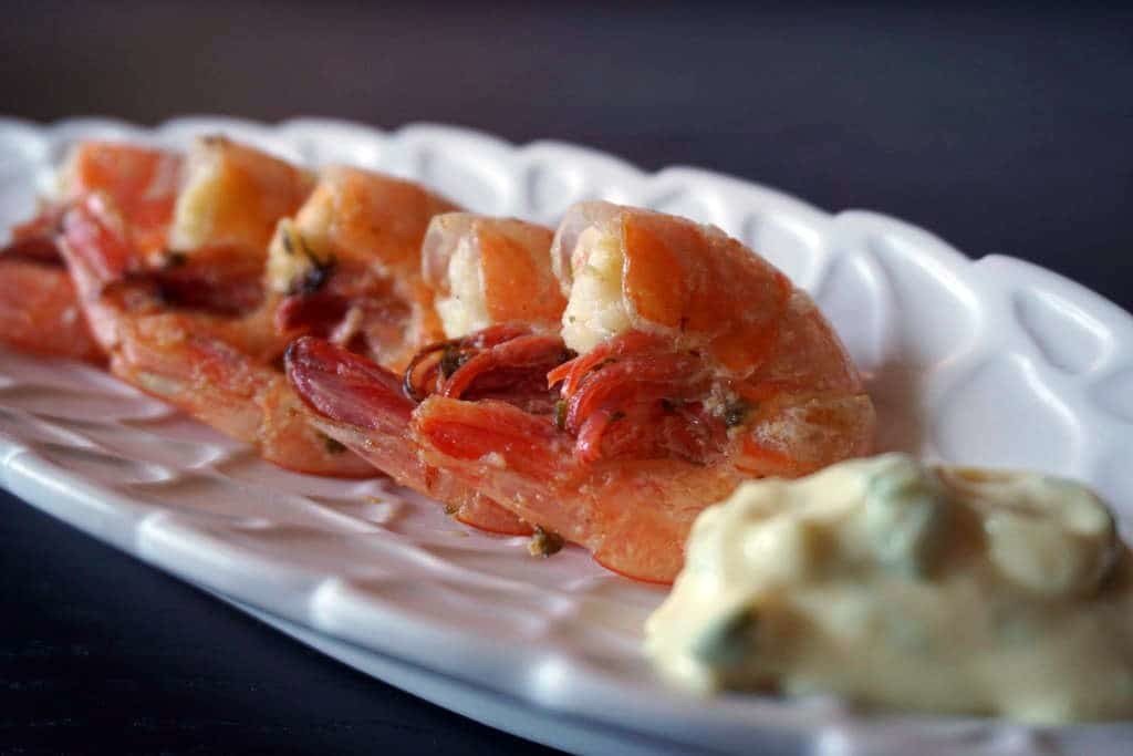 gamberoni alla griglia agli agrumi