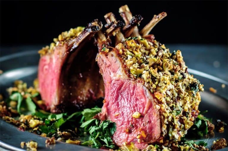 carré di agnello in crosta di pistacchi