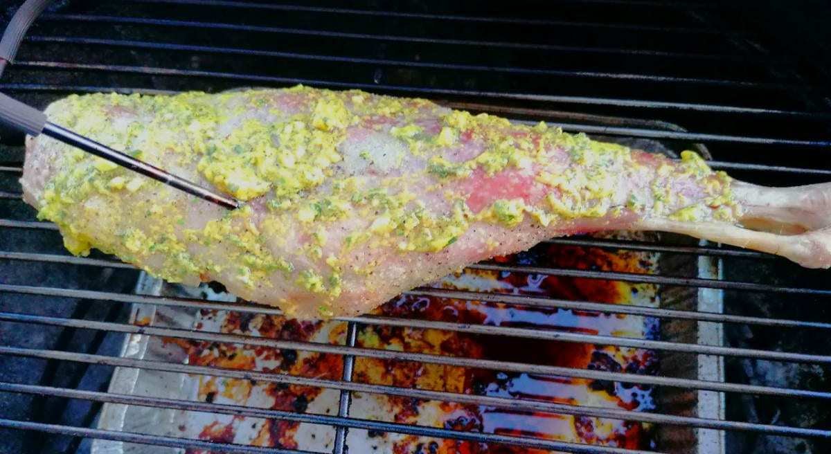 cosciotto di agnello alla griglia