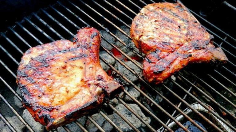 grilled pork chop