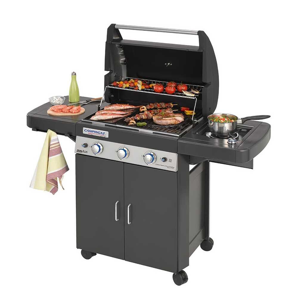barbecue a gas metano serie 3 dual gas