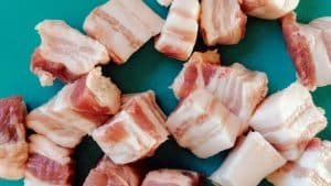 cubi di pancetta burnt ends