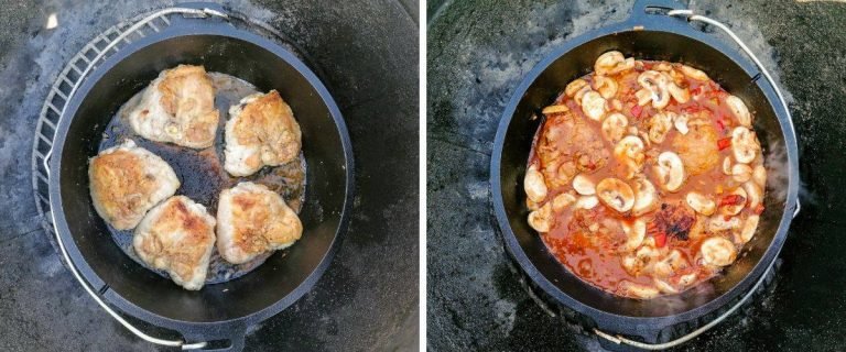 Pollo alla cacciatora nel dutch oven