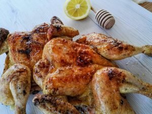 Galletto alla griglia miele e limone