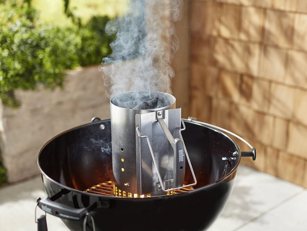 Ciminiera di accensione nel barbecue Weber