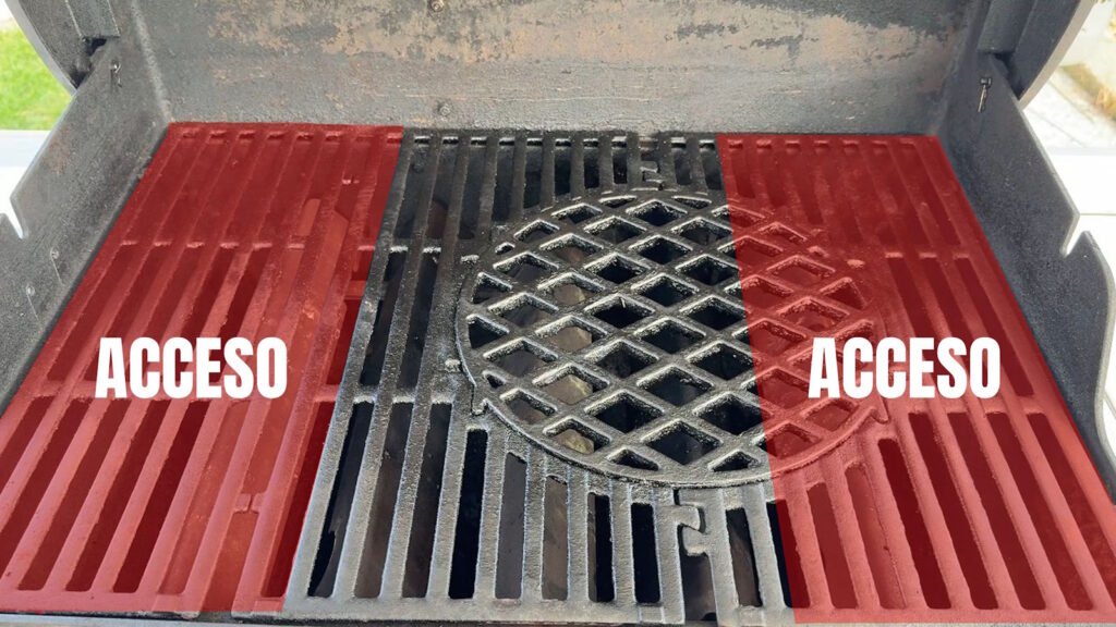 setup cottura indiretta su barbecue a gas