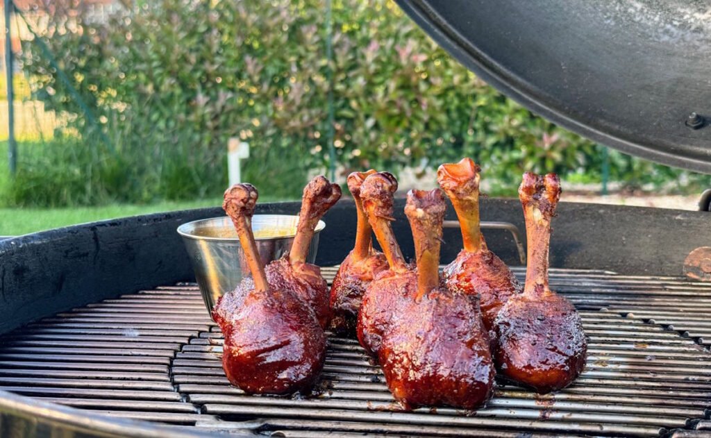 Chicken lollipop su barbecue kettle