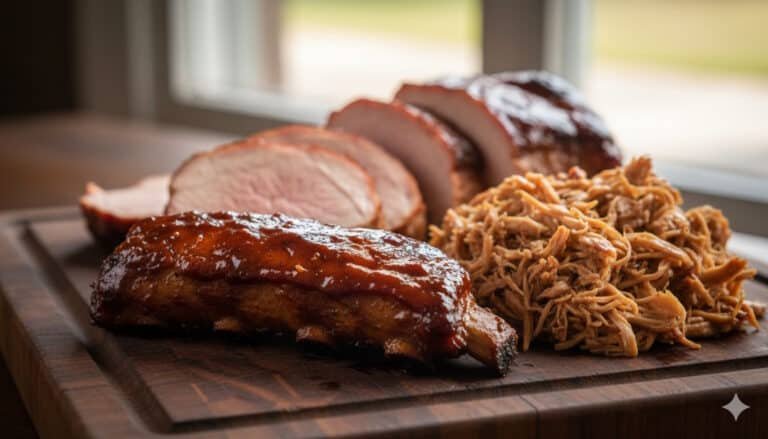 Tagli di maiale per grigliata