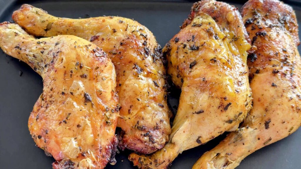 cosce di pollo alla griglia alle erbe mediterranee