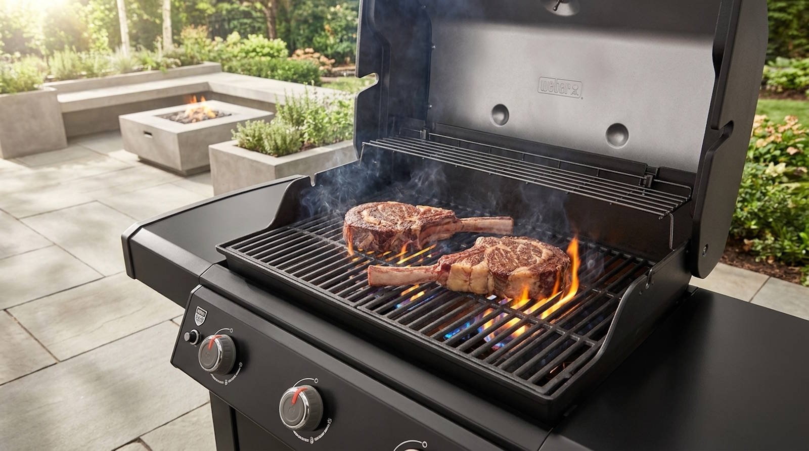 Costate in cottura su Weber Genesis 335